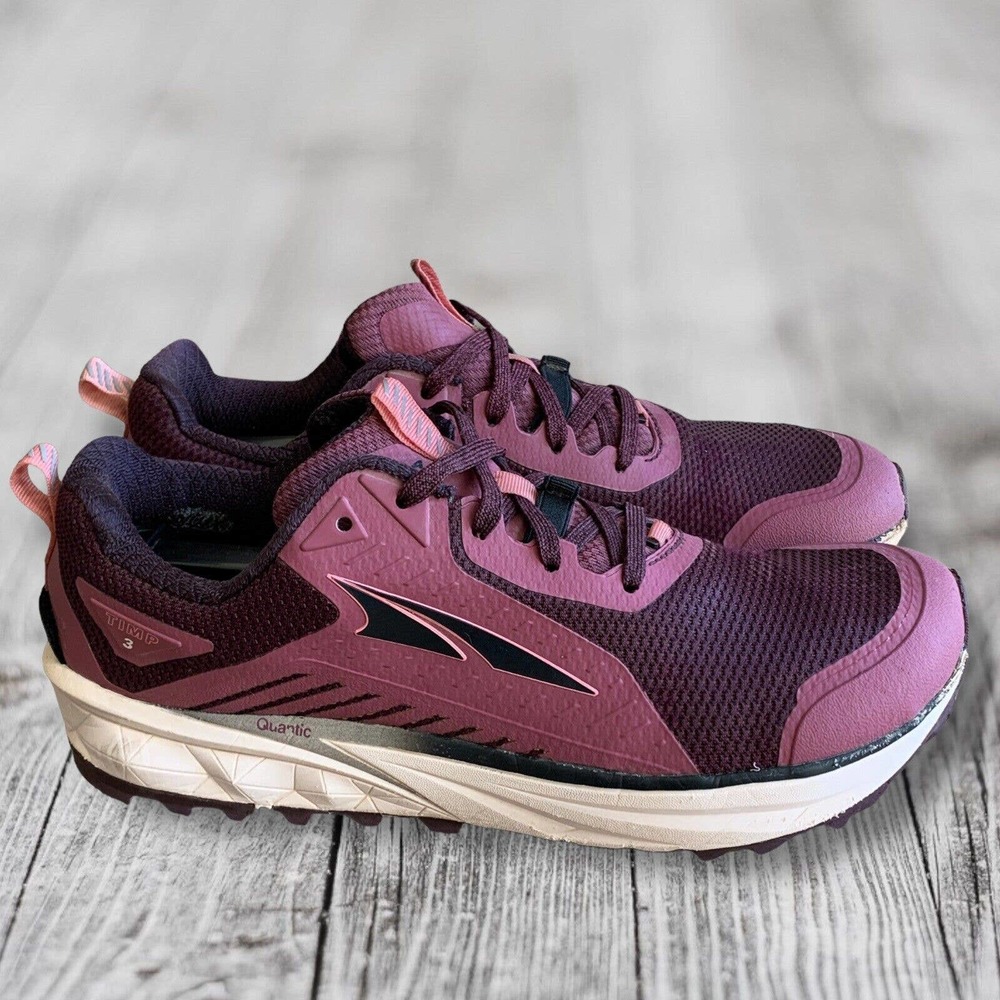 Altra Timp 3 Athletic Trail Running Shoes Quantic Plum Coral Women's Size 8